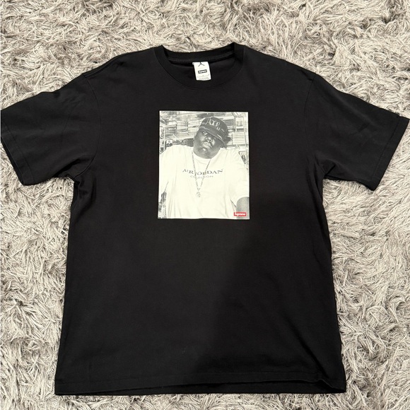 Supreme x Jordan Black Tee FW24. Mens Large - Picture 1 of 2